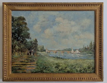 KAETHE HOELTZELL (1925-2013) French Bridge View