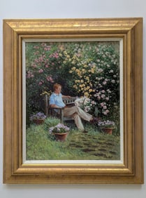 KAETHE HOELTZELL (1925-2013) Impressionism Oil Canvas