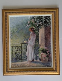 KAETHE HOELTZELL (1925-2013) Impressionism Oil Canvas