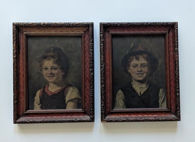 MARGARETE PFEIFER Antique Pair German Oils Listed
