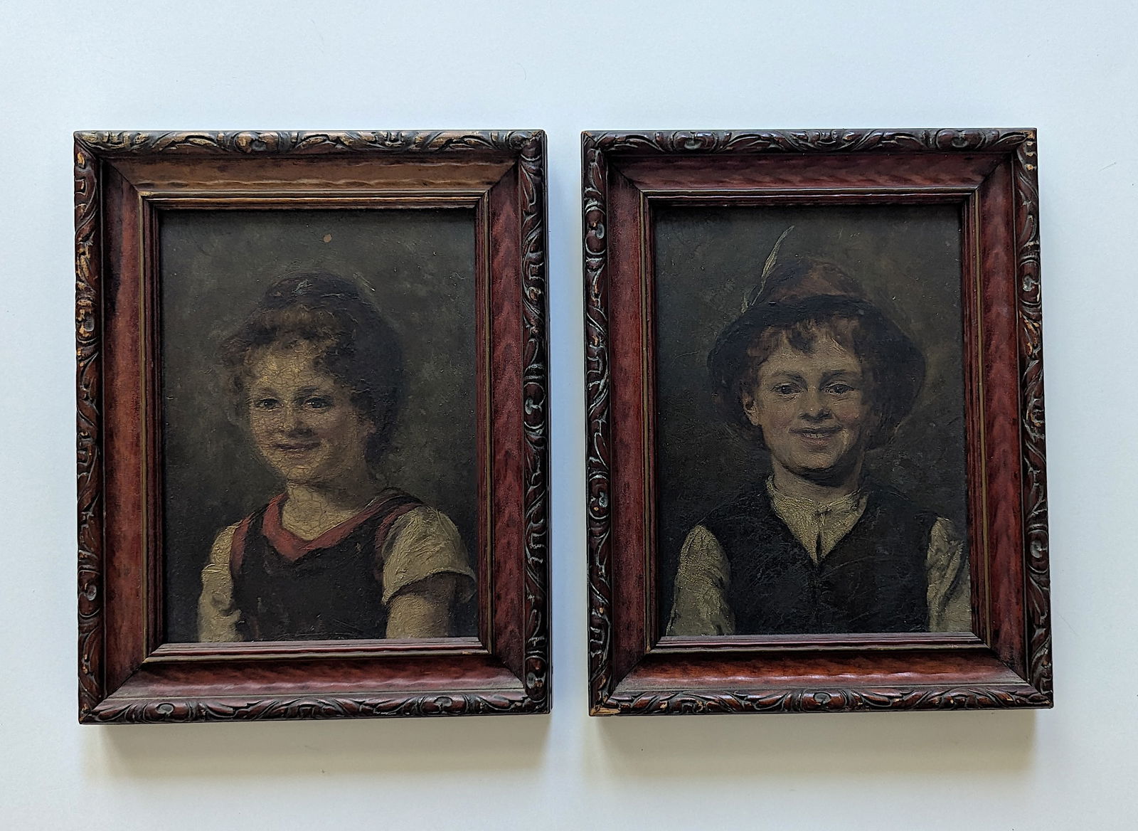MARGARETE PFEIFER Antique Pair German Oils Listed (1 of 7)