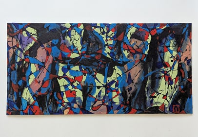 DANIEL MARTINEZ (1961 - ) Abstract Expressionism Art Listed