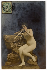Antique Real Photo Rare Postcard Collectors French Pin Up