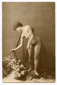 Antique Real Photo Rare Postcard Collectors French Pin Up