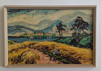 Antique / Vintage Oil Painting Manner of Van Gogh Impressionism