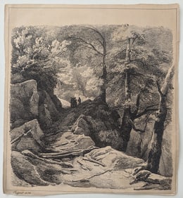 Scarce Antique Engraving by JULES COIGNET, Dated 1832