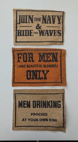 Set 3 Vintage Originals Great WWII American Patchs Pacific War