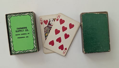 Vintage Very Rare Advertising Playing Cards Farmers Supply Co.
