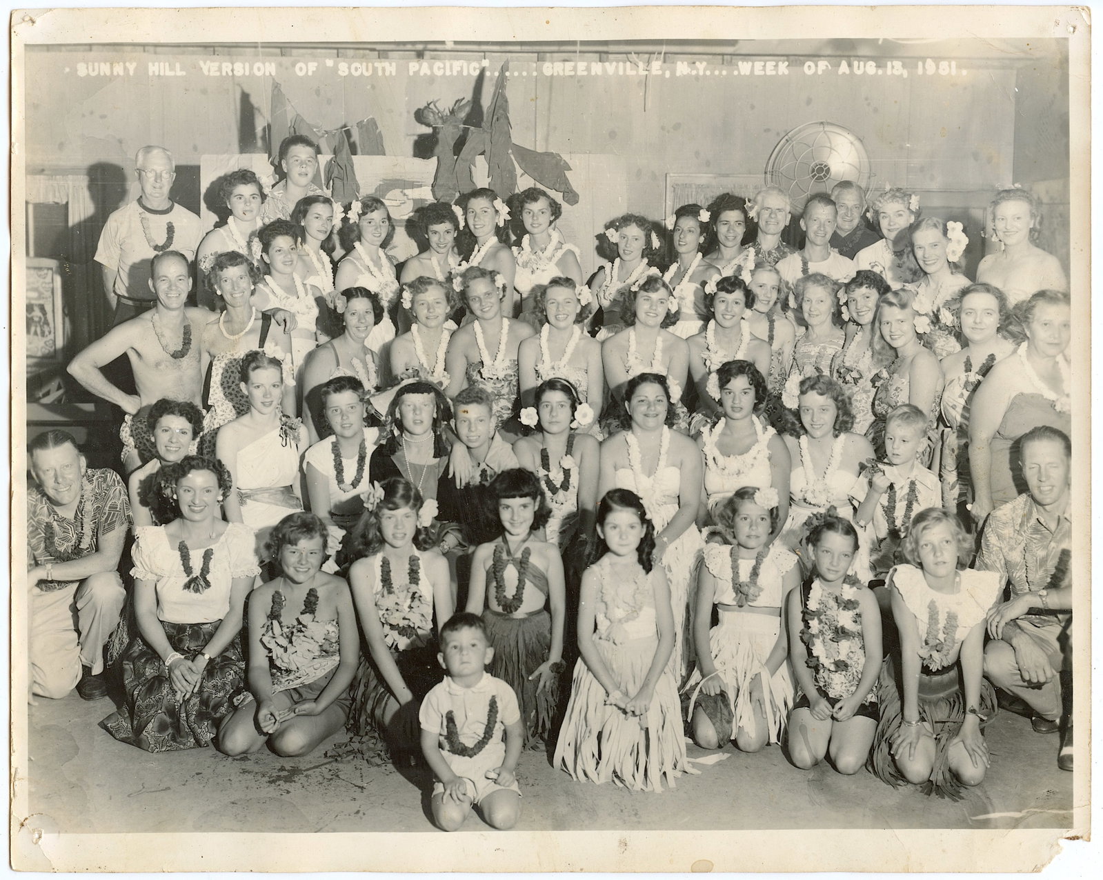 Vintage 1951 Photo Girls Costume Version South Pacific Hawaiian: The provenance of this lot is from a quality collector PBC. Please see all the included images to read all related information. The dimensions are Approx. 8" x 10". We have included quality scans to s