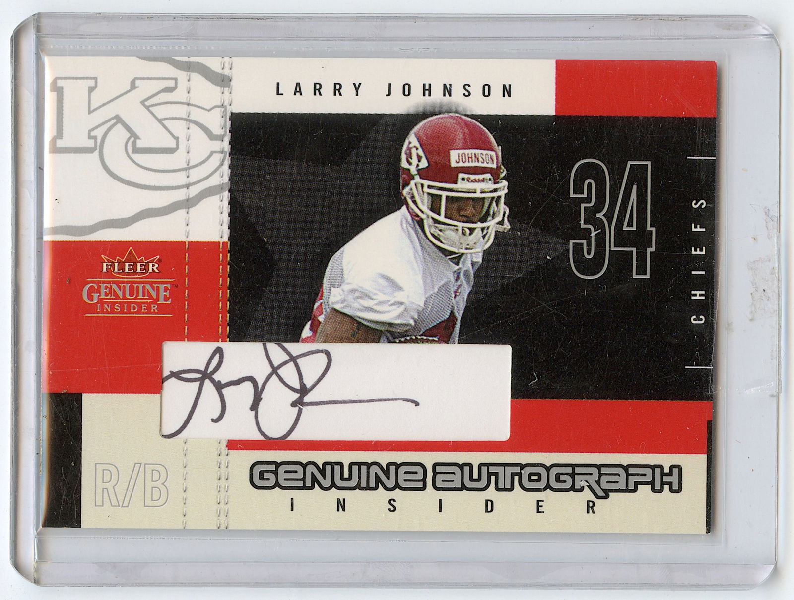 Larry Johnson #AI-LJ 2003 Fleer Genuine Autograph Rookie (1 of 2)