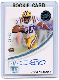 Dwayne Bowe LSU Tigers AUTO 2007 Press Pass Miami Gardens Florida