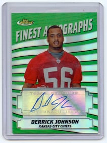 Derrick Johnson RC 2005 Finest Refractor Rookie Hologram