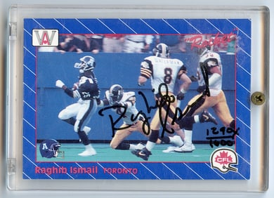 ISMAIL 1991 All World CFL Toronto Argonauts Signed