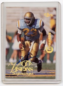 Donnie Edwards 1996 Classic Autographed Card