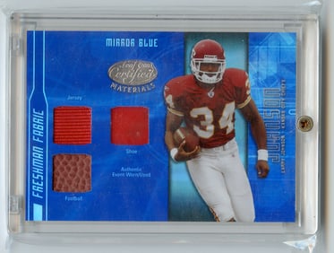 2003 Leaf Certified Materials Mirror Blue Larry Johnson 43/50 FF-158