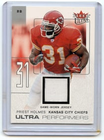 2004 PRIEST HOLMES Card Worn Jersey 19/19 Football Card
