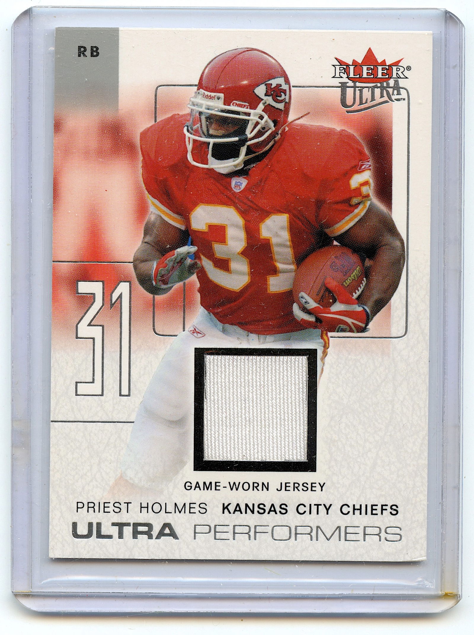 2004 PRIEST HOLMES Card Worn Jersey 19/19 Football Card (1 of 2)