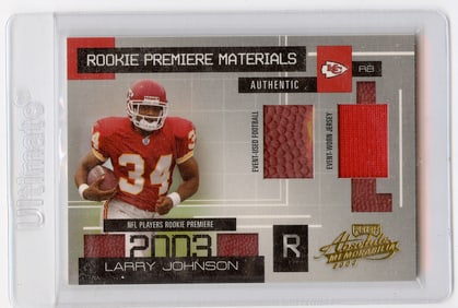 2003 Playoff Absolute Memorabilia /750 #158 Larry Johnson Kansas City Chiefs KC