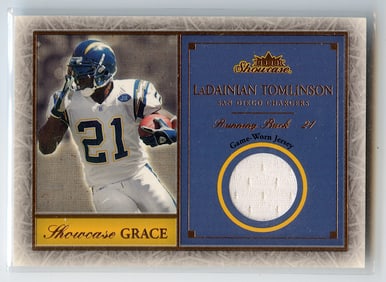 Tomlinson, Ladainian 2004 Fleer Showcase Game Used Jersey
