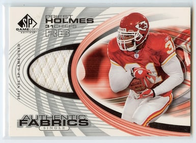 2004 PRIEST HOLMES Authentic Fabrics AF-PH Upper Deck