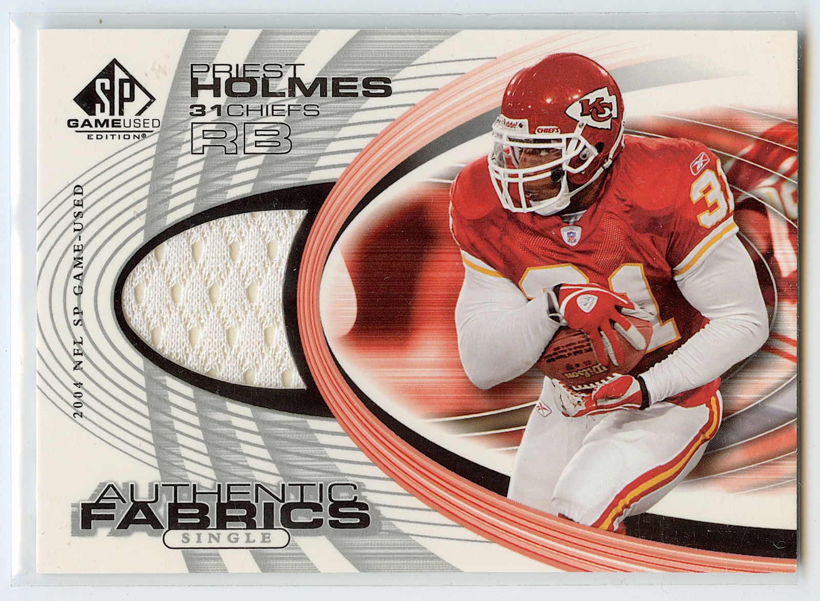 2004 PRIEST HOLMES Authentic Fabrics AF-PH Upper Deck (1 of 2)