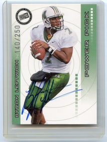 2003 BYRON LEFTWICH Autograph Certified Presspass