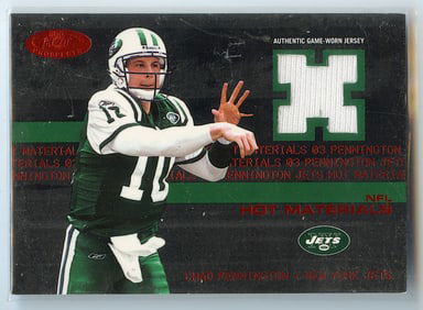 2003 CHAD PENNINGTON Game-Worn Jersey Fleer #HM-CP2 09/50