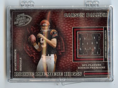 2003 CARSON PALMER Worn Jersey Playoff #201 251/750 Football
