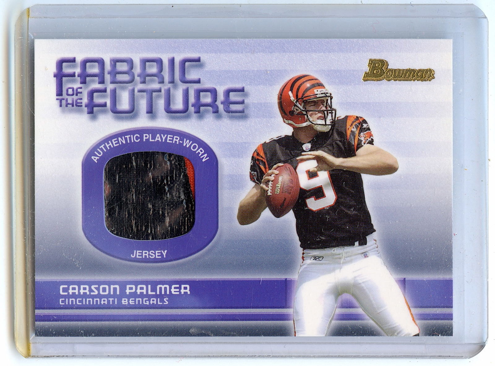 2003 CARSON PALMER Worn Jersey Topps #FA-CP Football (1 of 2)