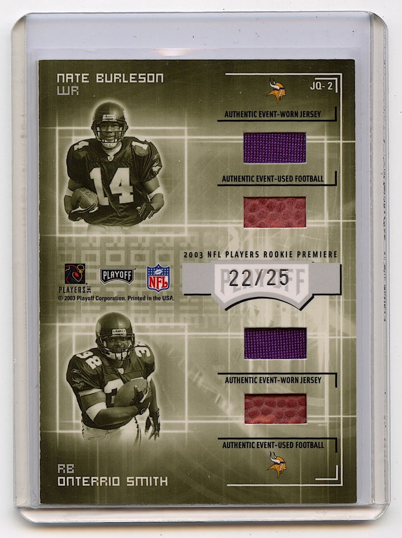 Play Off Honors L. Johnson & A. Pinner Jersey and Football 22/25 (1 of 2)