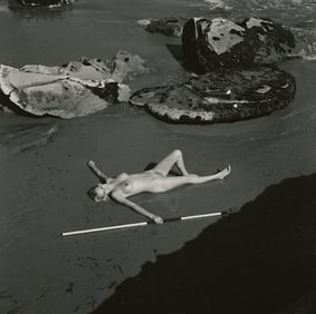 ANDRÉ DE DIENES Vintage Photo 1950s-1960s Nude Study