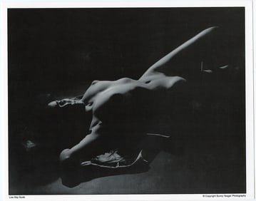 BUNNY YEAGER Vintage Pin Up Litho LOW KEY NUDE