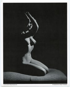 BUNNY YEAGER Vintage Pin Up Litho LOW KEY NUDE