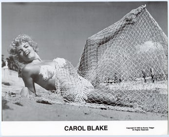 BUNNY YEAGER Vintage Pin Up Litho CAROL BLAKE