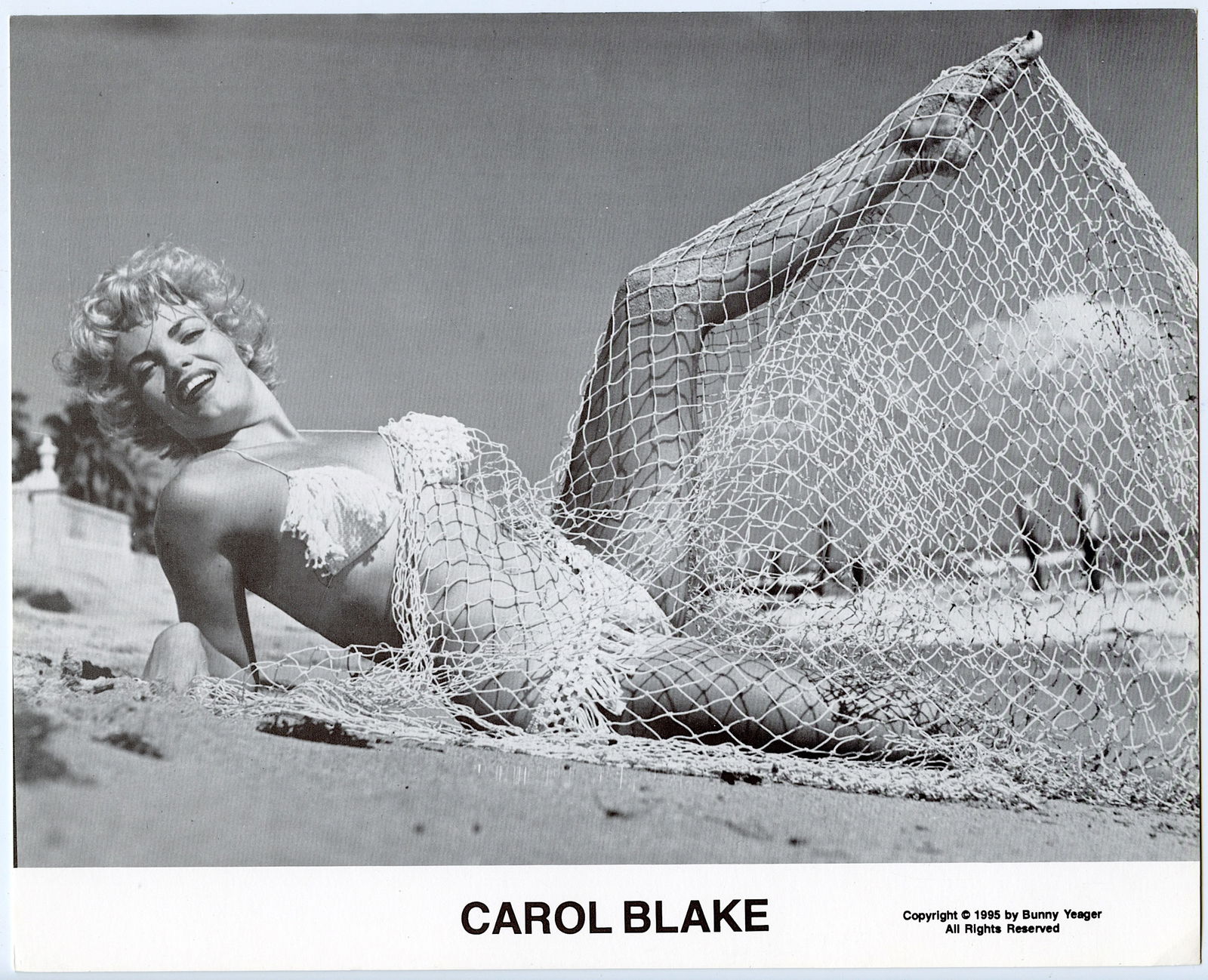 BUNNY YEAGER Vintage Pin Up Litho  CAROL BLAKE (1 of 1)