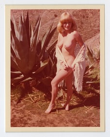 Pin Up Kodak Print Photo Naturalism Nude 3.5" x 5" Ca 1970s - 1990s