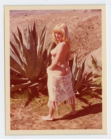 Pin Up Kodak Print Photo Naturalism Nude 3.5" x 5" Ca 1970s - 1990s