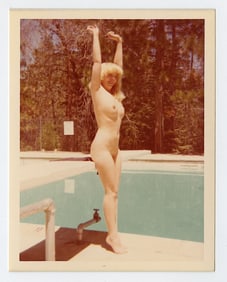 Pin Up Kodak Print Photo Naturalism Nude 3.5" x 5" Ca 1970s - 1990s