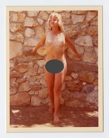 Pin Up Kodak Print Photo Naturalism Nude 3.5" x 5" Ca 1970s - 1990s