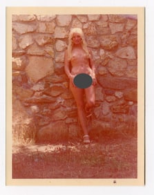 Pin Up Kodak Print Photo Naturalism Nude 3.5" x 5" Ca 1970s - 1990s