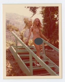 Pin Up Kodak Print Photo Naturalism Nude 3.5" x 5" Ca 1970s - 1990s