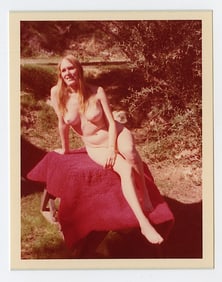 Pin Up Kodak Print Photo Naturalism Nude 3.5" x 5" Ca 1970s - 1990s