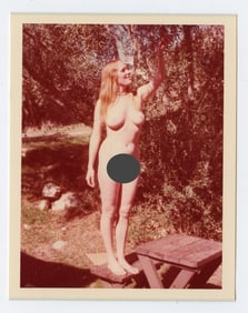 Pin Up Kodak Print Photo Naturalism Nude 3.5" x 5" Ca 1970s - 1990s