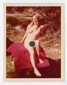Pin Up Kodak Print Photo Naturalism Nude 3.5" x 5" Ca 1970s - 1990s