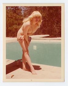 Pin Up Kodak Print Photo Naturalism Nude 3.5" x 5" Ca 1970s - 1990s