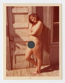 Pin Up Kodak Print Photo Naturalism Nude 3.5" x 5" Ca 1970s - 1990s