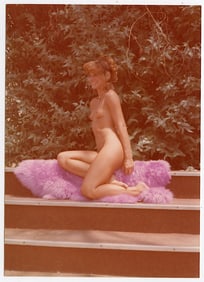 Pin Up Kodak Print Photo Naturalism Nude 3.5" x 5" Ca 1970s - 1990s