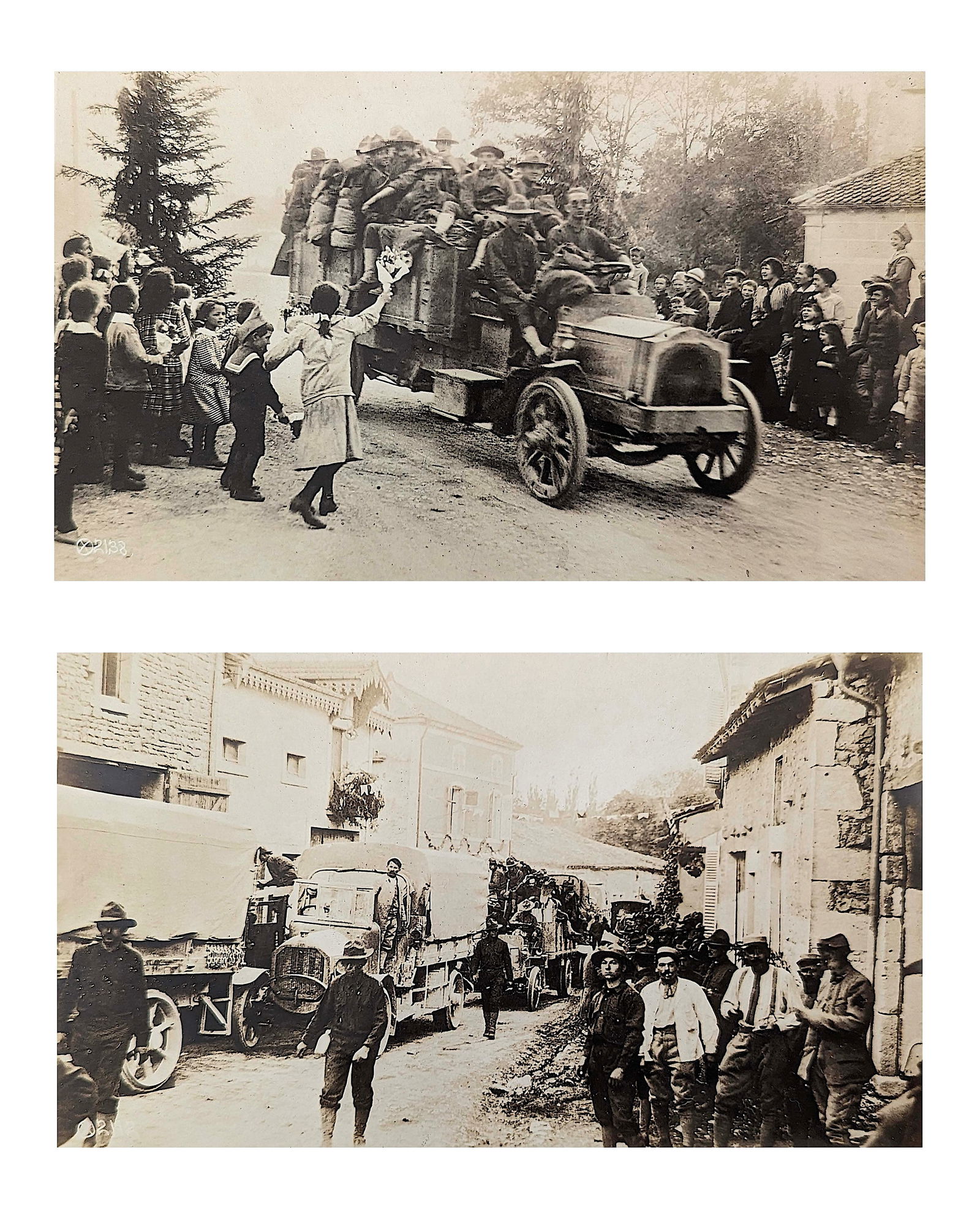 Pair Museal Iconic Photos Troops WW1 Ca. 1910s