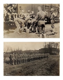 Pair Museal Iconic Photos Troops WW1 Ca. 1910s