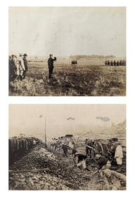 Pair Museal Iconic Photos Troops WW1 Ca. 1910s